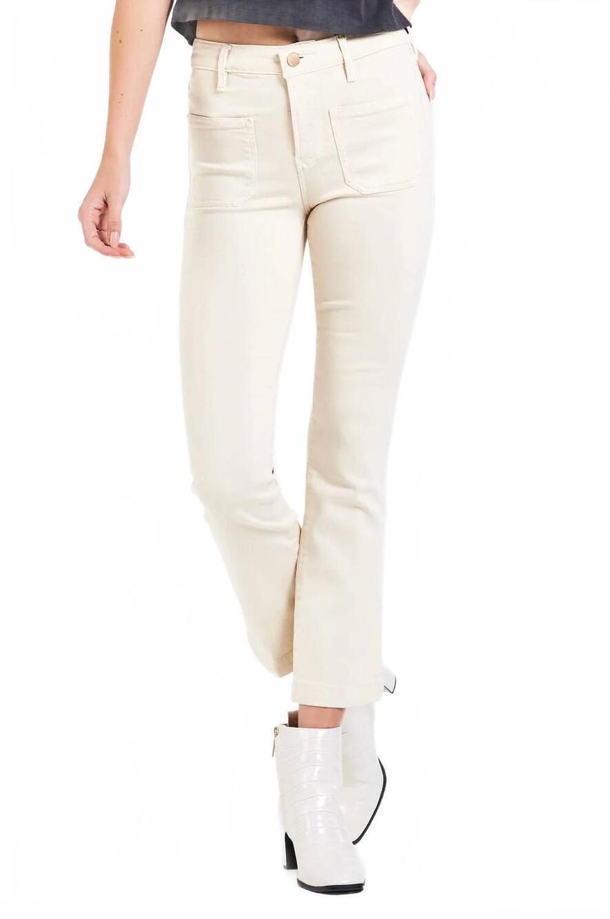 NEW DEAR JOHN DENIM jeanne flare jeans in vanilla